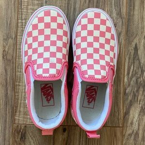 DAMAGED KIDS CHECKERBOARD CLASSIC SLIP-ON PINK